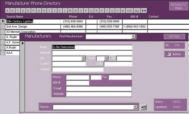 Furniture Specification Software-Spexx-Manufacturer Listing